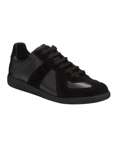 Maison Margiela Men's Replica Leather Suede Low-Top Sneakers | Thumbnail 1 Maison Margiela Men's Replica Leather Suede Low-Top Sneakers | Thumbnail 1