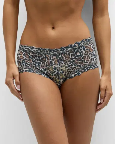 Hanky Panky Leopard-Print Lace Boyshorts | Thumbnail 2