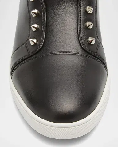 Christian Louboutin Men's F. A.V. Fique A Vontade Spiked Leather Slip-On Sneakers | Thumbnail 6 Christian Louboutin Men's F. A.V. Fique A Vontade Spiked Leather Slip-On Sneakers | Thumbnail 6
