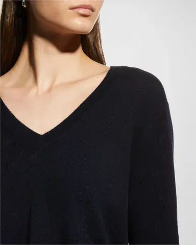Vince Weekend V-Neck Cashmere Pullover Sweater | Thumbnail 7