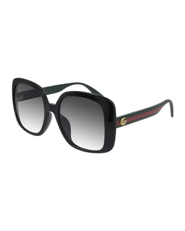 Gucci Square Web Arms Sunglasses