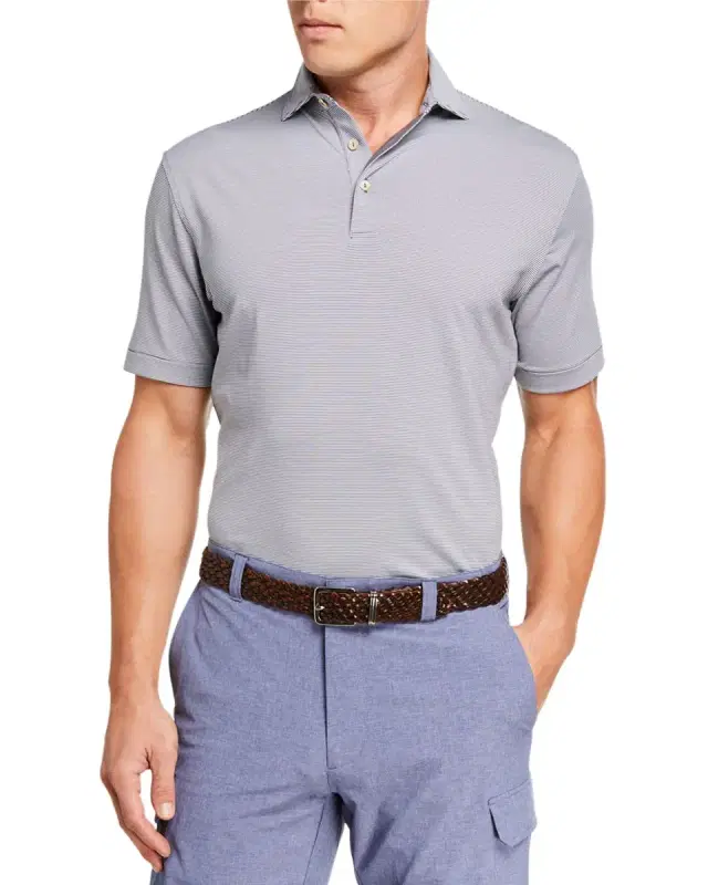 Men 's Jubilee Stripe Stretch-Jersey Polo Shirt