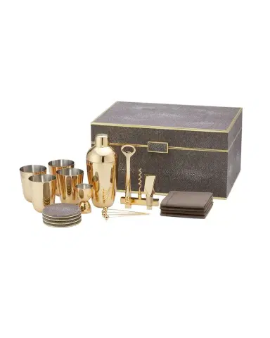 AERIN Classic Faux Shagreen Bar Set | Thumbnail 1