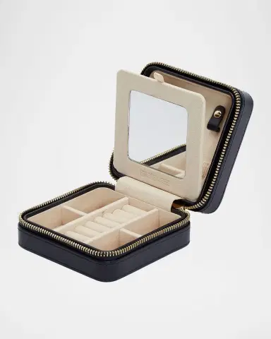Wolf Maria Square Quilted Zip Jewelry Case | Thumbnail 4 Wolf Maria Square Quilted Zip Jewelry Case | Thumbnail 4