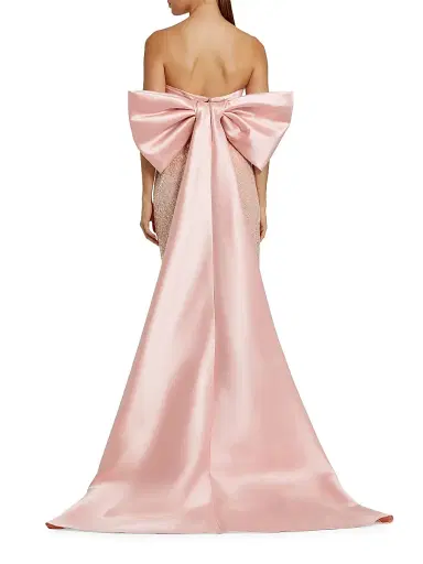 Mac Duggal Women's Embellished Bow Strapless Gown | Thumbnail 2