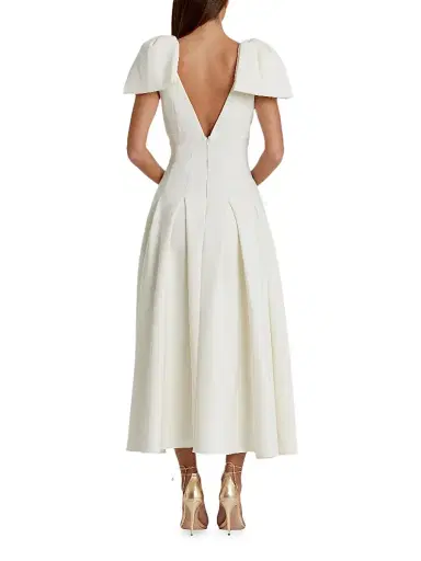 Mac Duggal Women's Ieena Crêpe Bow-Strap A-Line Cocktail Dress | Thumbnail 2 Mac Duggal Women's Ieena Crêpe Bow-Strap A-Line Cocktail Dress | Thumbnail 2