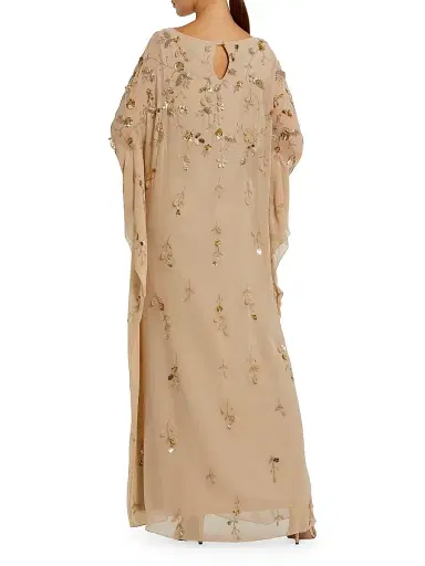 Mac Duggal Women's Embellished Trapeze Dress - Beige Gold - Size 28 | Thumbnail 2 Mac Duggal Women's Embellished Trapeze Dress - Beige Gold - Size 28 | Thumbnail 2