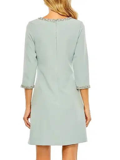 Mac Duggal Women's Embellished A-Line Cocktail Dress - Seafoam - Size Large | Thumbnail 3 Mac Duggal Women's Embellished A-Line Cocktail Dress - Seafoam - Size Large | Thumbnail 3