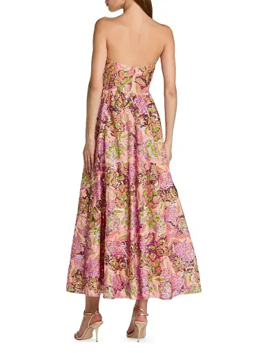 Mac Duggal Women's Floral Sequined A-Line Midi-Dress - Orchid Multi - Size 16 | Thumbnail 2 Mac Duggal Women's Floral Sequined A-Line Midi-Dress - Orchid Multi - Size 16 | Thumbnail 2