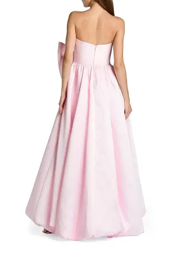 Mac Duggal Women's Bow-Detail Mikado Satin Gown - Ice Pink - Size 14 | Thumbnail 2 Mac Duggal Women's Bow-Detail Mikado Satin Gown - Ice Pink - Size 14 | Thumbnail 2
