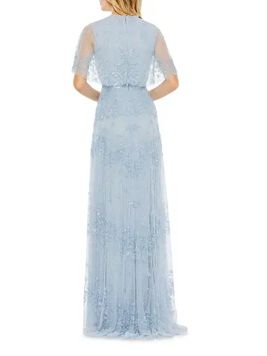 Mac Duggal Women's Sequin-Embellished A-Line Tulle Gown | Thumbnail 2 Mac Duggal Women's Sequin-Embellished A-Line Tulle Gown | Thumbnail 2