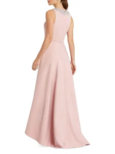 Mac Duggal Women's Ieena Embellished Crepe High-Low Gown | Thumbnail 2