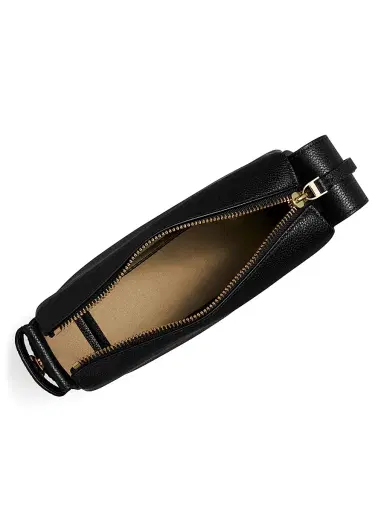 Tory Burch Women's Small Romy Leather Shoulder Bag - Black | Thumbnail 3
