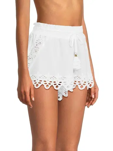Ramy Brook Women's Diane Cotton Cover-Up Shorts | Thumbnail 4