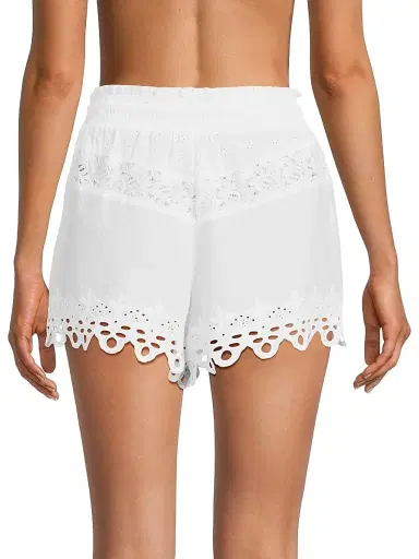 Ramy Brook Women's Diane Cotton Cover-Up Shorts | Thumbnail 5
