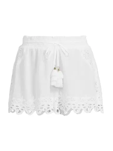 Ramy Brook Women's Diane Cotton Cover-Up Shorts | Thumbnail 1