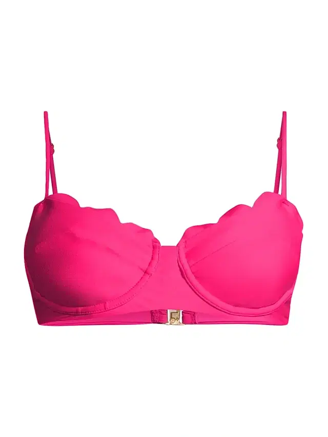 Ramy Brook Women's Leyla Scalloped Underwire Bikini Top - Perfect Pink