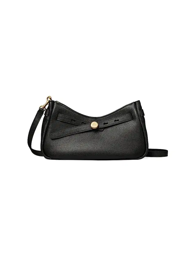 Tory Burch Women's Textured Leather Crossbody Bag - Black