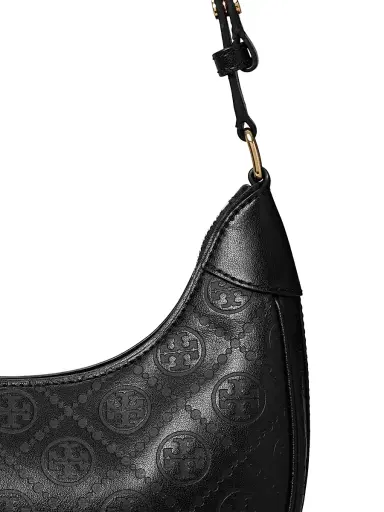 Tory Burch Women's T Monogram Debossed Leather Crescent Bag | Thumbnail 4 Tory Burch Women's T Monogram Debossed Leather Crescent Bag | Thumbnail 4