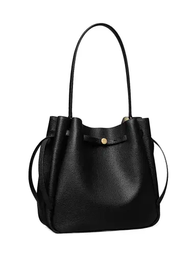 Tory Burch Women's Mini Romy Leather Bucket Bag | Thumbnail 2