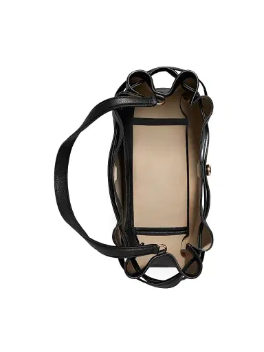 Tory Burch Women's Mini Romy Leather Bucket Bag | Thumbnail 4