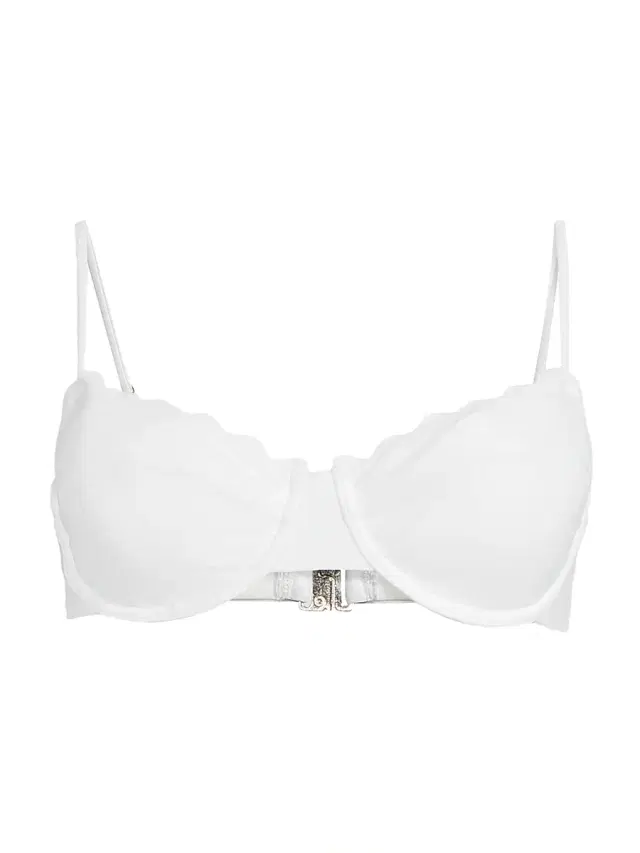 Ramy Brook Women's Leyla Scalloped Underwire Bikini Top - White