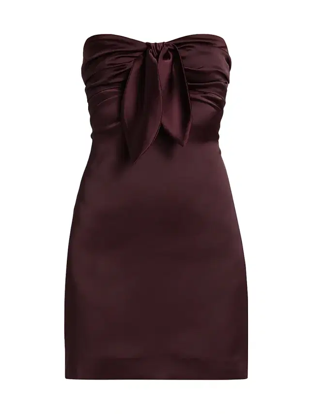 Ramy Brook Women's Orion Bow Minidress - Blackberry