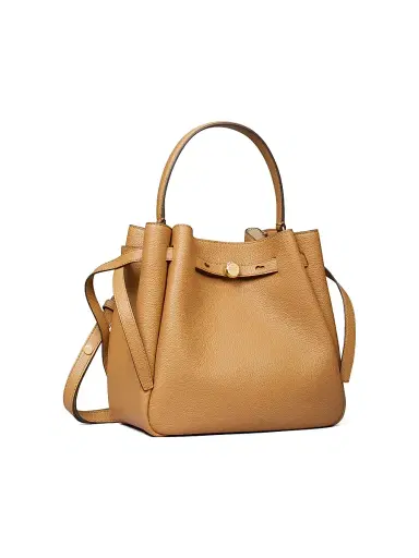 Tory Burch Women's Romy Pebbled Leather Bucket Bag | Thumbnail 5
