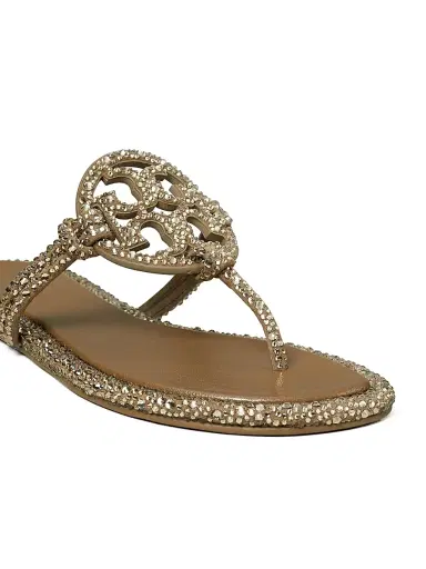 Tory Burch Women's Miller Knotted Flip-Flop Sandals | Thumbnail 4 Tory Burch Women's Miller Knotted Flip-Flop Sandals | Thumbnail 4