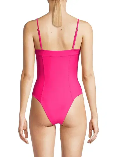 Ramy Brook Women's Jayda Bustier One-Piece Swimsuit - Perfect Pink - Size Large | Thumbnail 5