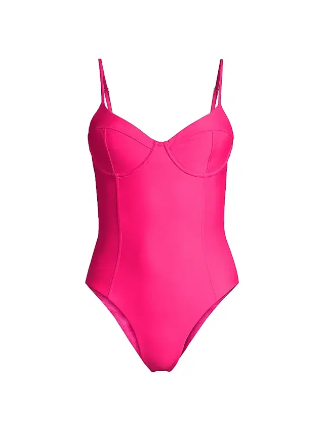 Ramy Brook Women's Jayda Bustier One-Piece Swimsuit - Perfect Pink