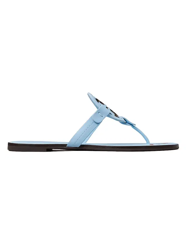 Tory Burch Women's Miller Leather Sandals - Washed Sky