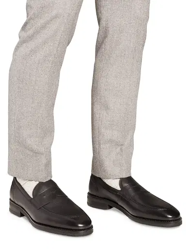 Allen Edmonds Men's Reserve Roman Leather Penny Loafers | Thumbnail 5