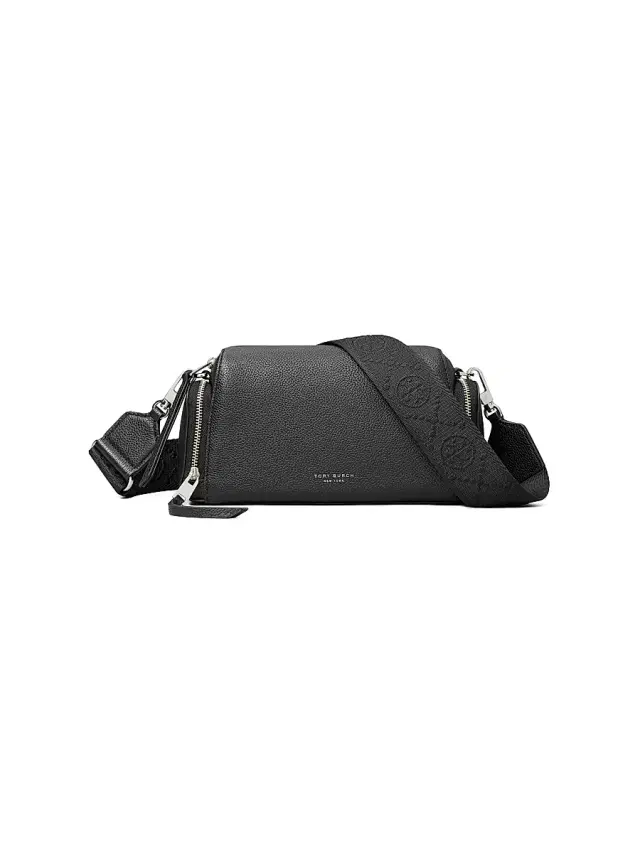 Tory Burch Women's Perry Voyager Leather Crossbody Bag - Black