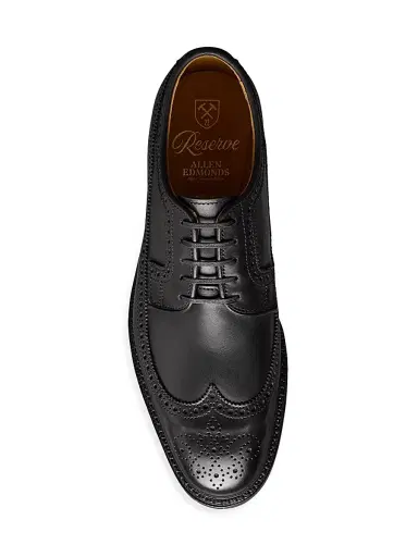 Allen Edmonds Men's Mason Reserve Wingtip Derby Dress Shoes - Black | Thumbnail 3
