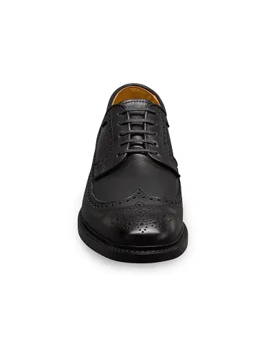Allen Edmonds Men's Mason Reserve Wingtip Derby Dress Shoes - Black | Thumbnail 4