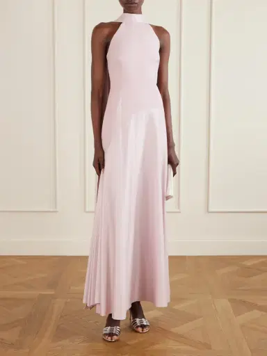 Solace London Cece Cape-effect Crepe And Satin Gown | Thumbnail 2 Solace London Cece Cape-effect Crepe And Satin Gown | Thumbnail 2
