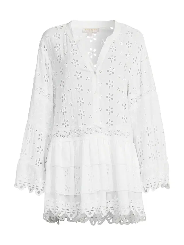 Ramy Brook Women's Roxanne Eyelet Cotton Minidress - White