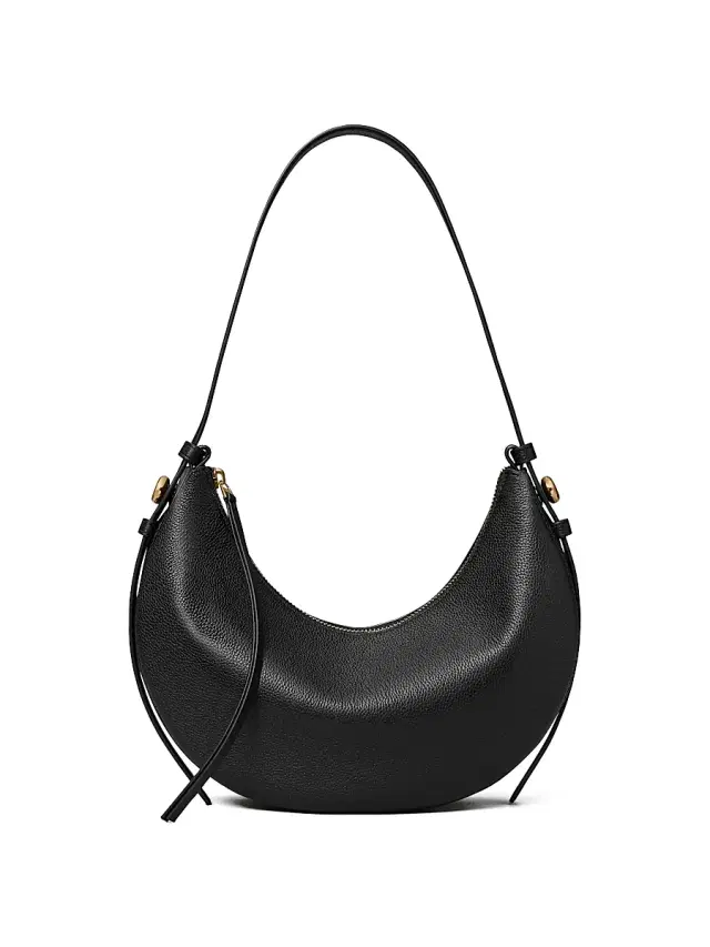 Tory Burch Women's Romy Half Moon Shoulder Bag - Black