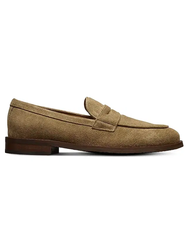 Men's Como Suede Penny Loafers - Tobacco
