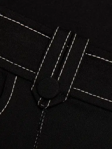 Ramy Brook Women's Marco Solid Shorts - Black | Thumbnail 7