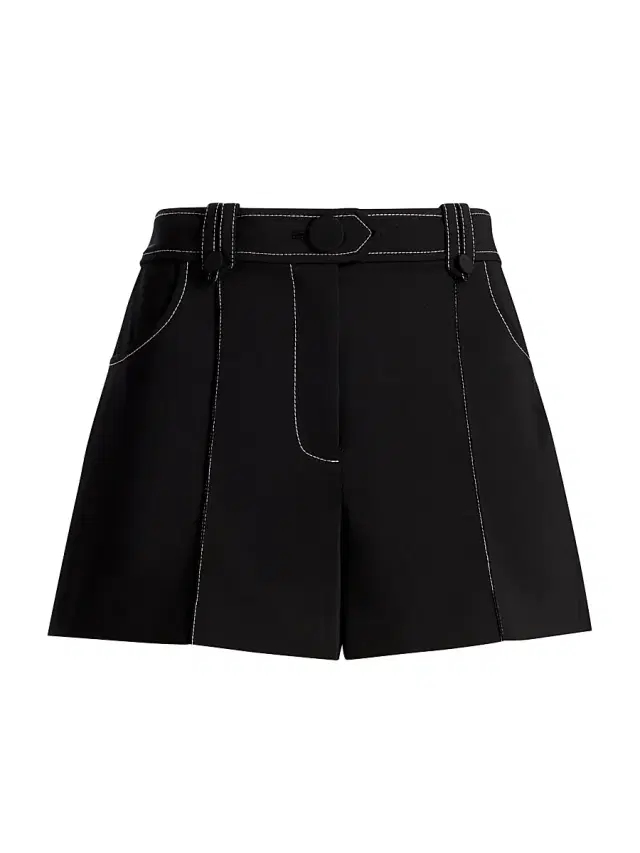 Ramy Brook Women's Marco Solid Shorts - Black