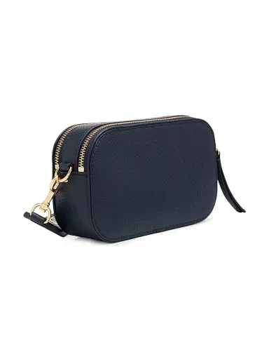 Tory Burch Women's Mini Miller Logo Leather Crossbody Bag - Navy | Thumbnail 6