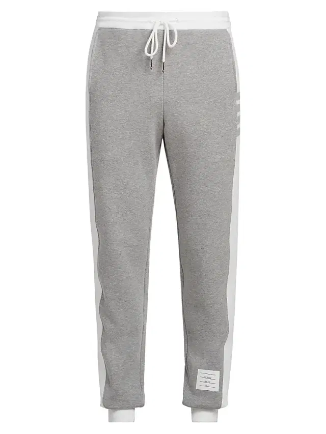 Thom Browne Men's Engineered 4 Bar Classic Loopback Jersey Sweatpants - Light Grey