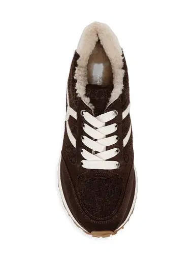 Veronica Beard Women's Valentina-3 Shearling-Lined Sneakers | Thumbnail 4 Veronica Beard Women's Valentina-3 Shearling-Lined Sneakers | Thumbnail 4