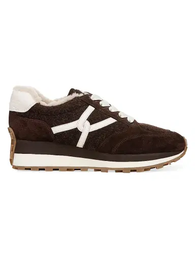 Veronica Beard Women's Valentina-3 Shearling-Lined Sneakers | Thumbnail 1 Veronica Beard Women's Valentina-3 Shearling-Lined Sneakers | Thumbnail 1