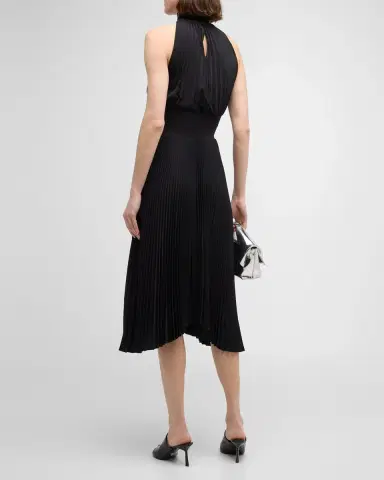 A.L.C. Renzo Pleated Halter Dress | Thumbnail 4 A.L.C. Renzo Pleated Halter Dress | Thumbnail 4
