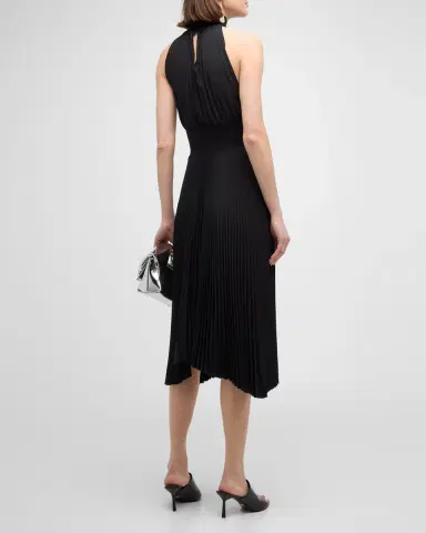 A.L.C. Renzo Pleated Halter Dress | Thumbnail 6 A.L.C. Renzo Pleated Halter Dress | Thumbnail 6