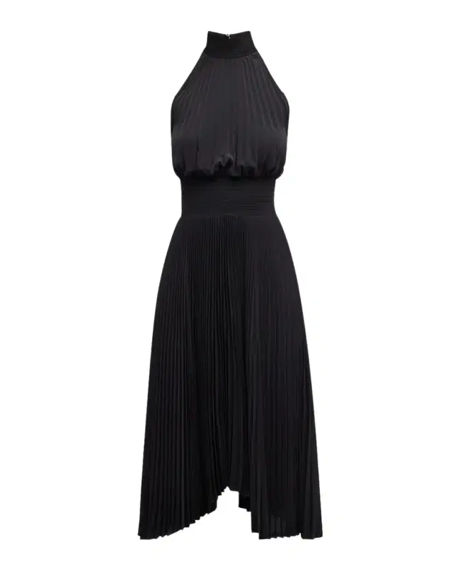 A.L.C. Renzo Pleated Halter Dress