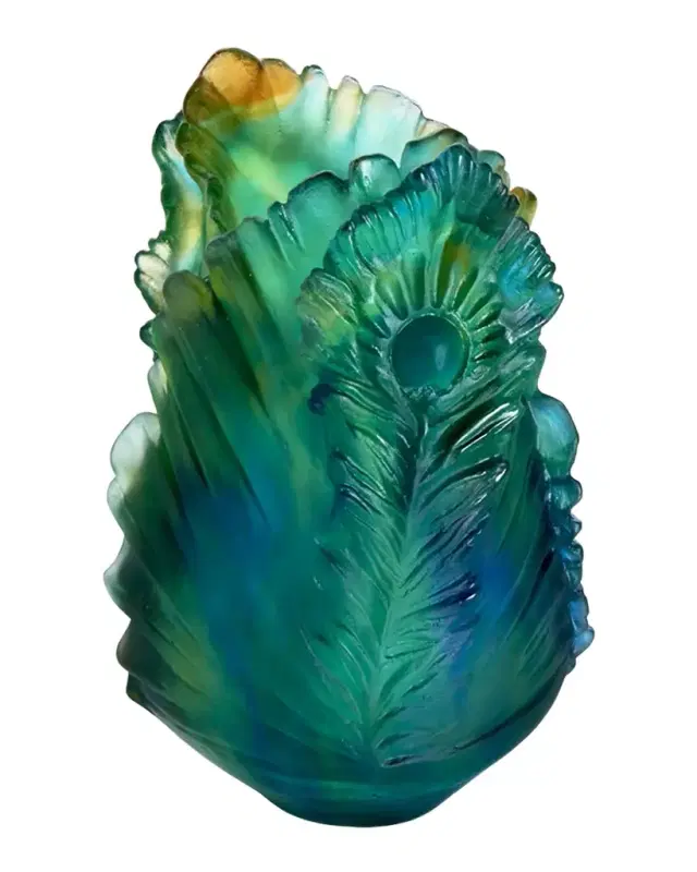 Daum Fleur de Paon Vase - Small